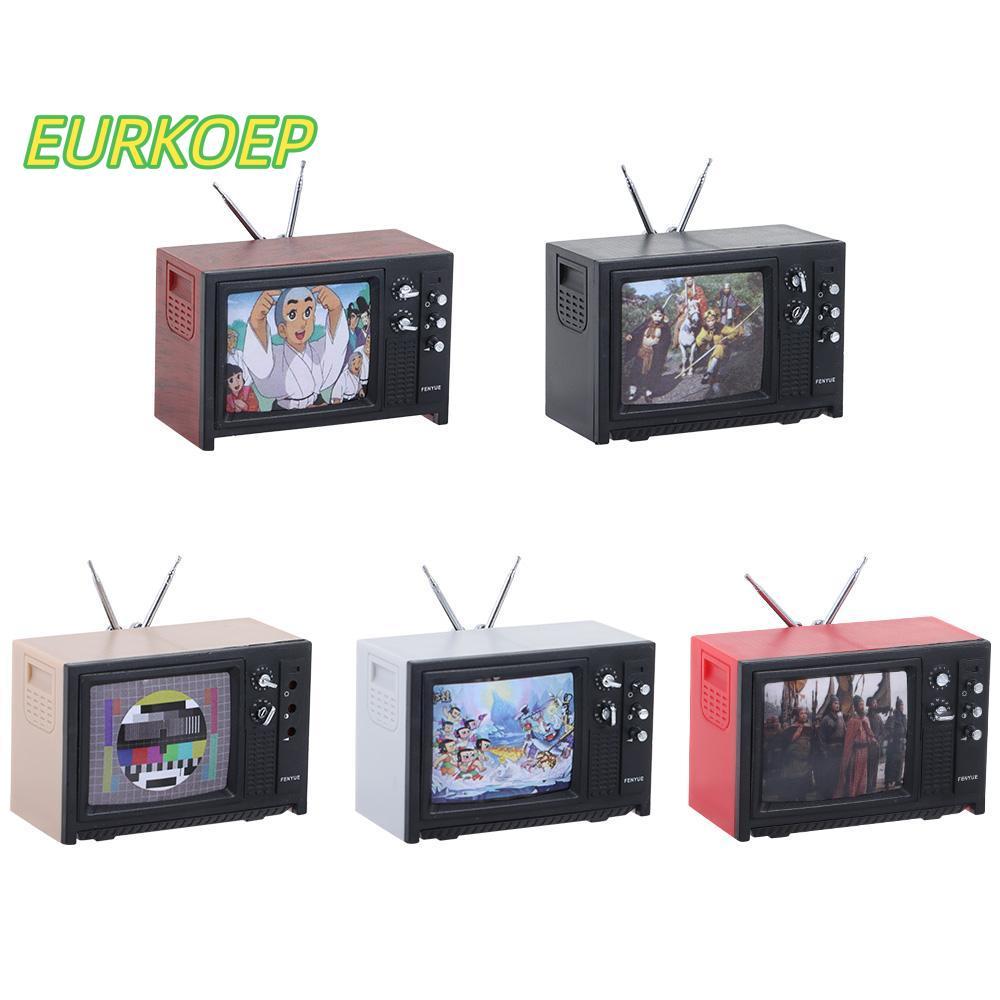 MAILE Mini Retro TV เฟอร์นิเจอร์จําลองห้องนั่งเล่นขนาดเล็ก