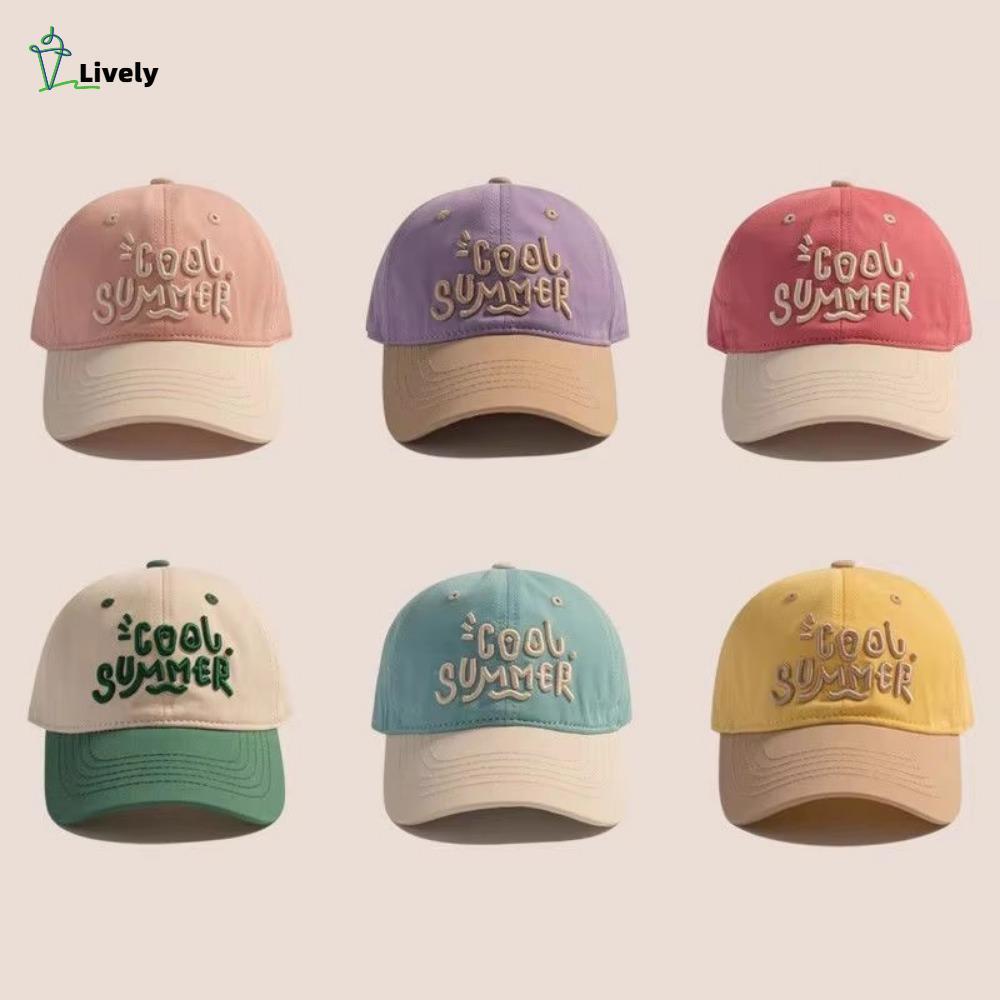 หมวกเบสบอลสำหรับเด็ก INNEW ขนาด 2-7 ปี สีตัดกันและออกแบบน่ารัก