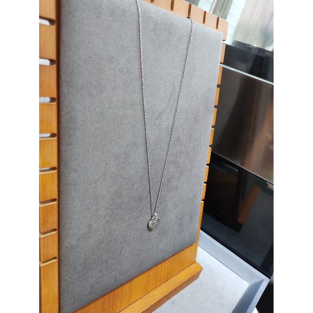 สร้อยคอมีดีไซน์ T Double Heart จาก Tifany & Co. สแตนเลสสตีลคุณภาพสูง SV925