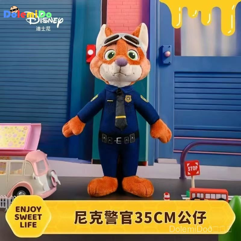 Disney ของแท้ที่ได้รับอนุญาต Crazy Animal City Judy Nick Plush Doll Fox Rabbit Doll Doll