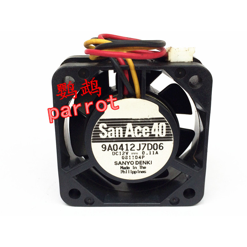 SANYO SANYO 4015 4CM 12V 0.11 A 9A0412J7D06 พัดลมระบายความร้อนบอลคู่