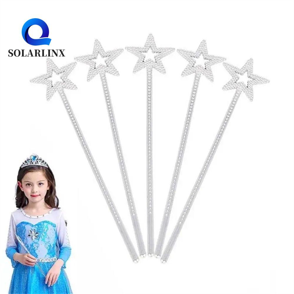 ไม้เจ้าหญิง SOLARLINX, 13 นิ้วเล่นตามบทบาท Fairy Wand, คอสเพลย์ Props ห้าชี้ดาวพลาสติกเทศกาล Star Wand วันเกิด Party