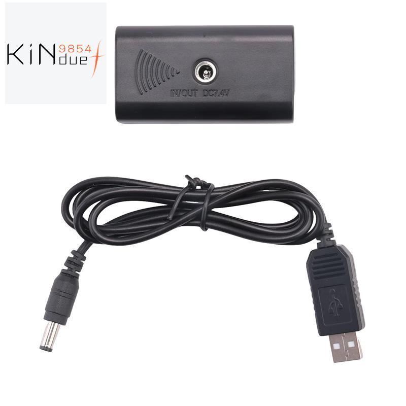 DC Coupler Dummy แบตเตอรี่ + 5V สาย USB NP F550 F570 F770 F750 F970 F990 พร้อมสาย USB