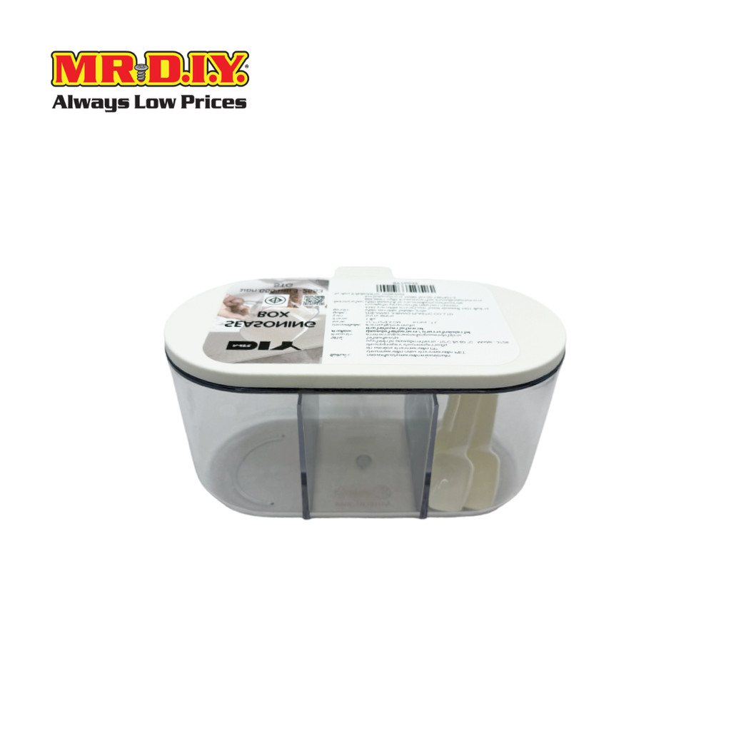 MR.D.I.Y. กล่องใส่เครื่องปรุง 3 ช่อง พร้อมช้อน ขนาด 12 x 17.7 x 9.5 ซม._8976649