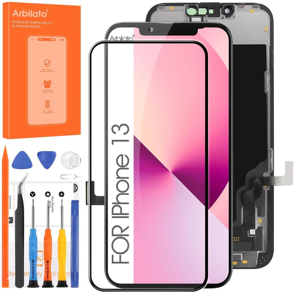 Incell หน้าจอสําหรับ iPhone 13 เปลี่ยนหน้าจอสําหรับ iPhone A2633 หน้าจอ LCD A2482,A2631,A2634,A2635 