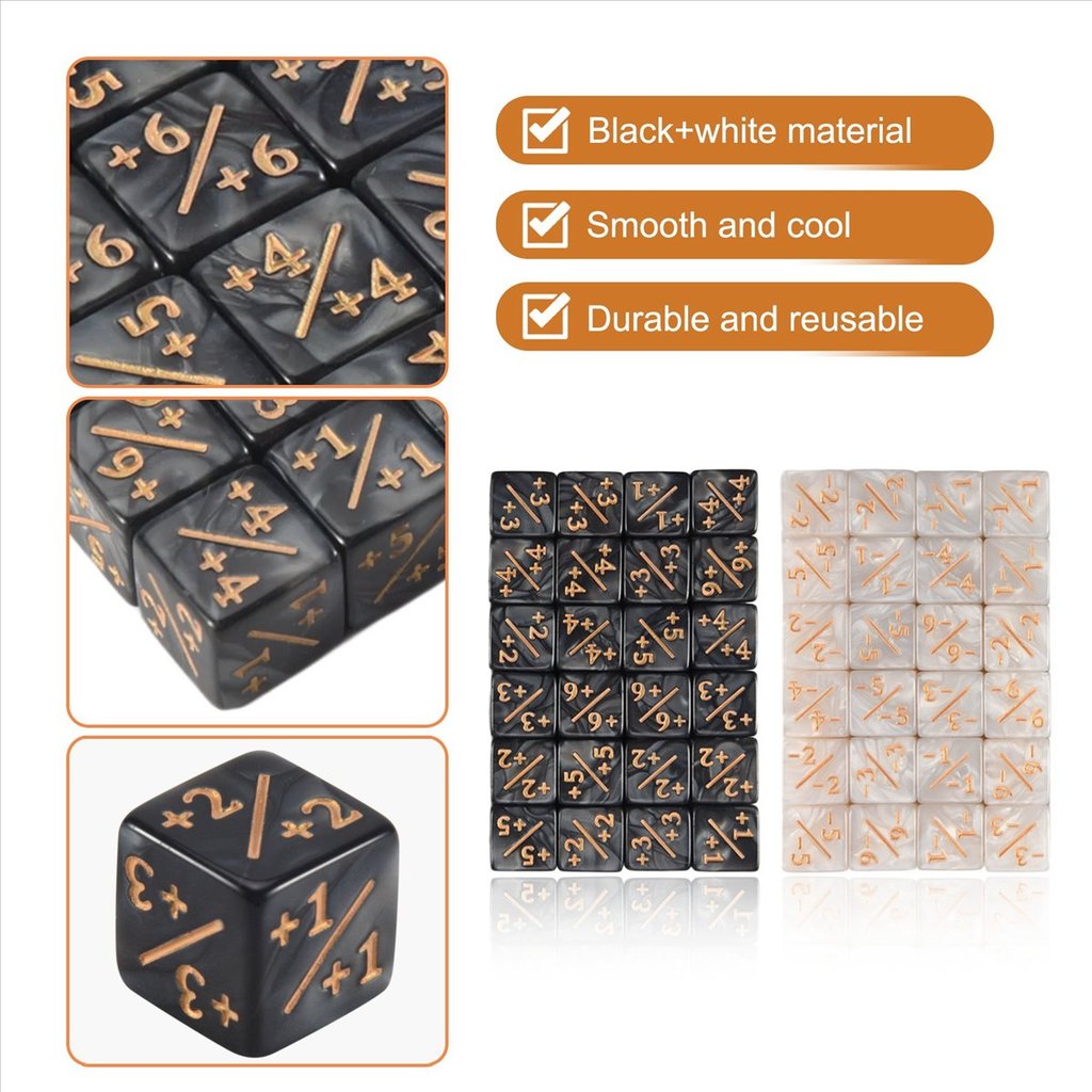 48 ชิ้น 16 มม. เครื่องนับลูกเต๋า Token Dice Loyalty Dice D6 Dice Cube สําหรับ,,,การ์ดเกม