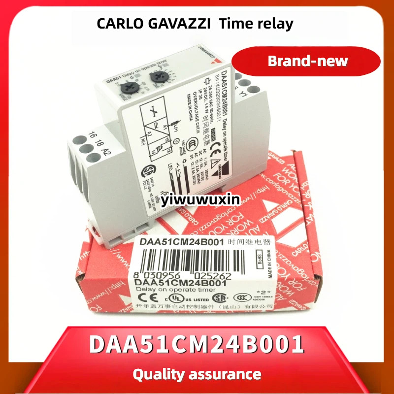 CARLO GAVAZZI Timer Power-on Delay Time Relay DAA51CM24B001 DAA51CM24 DAA51CM24B10