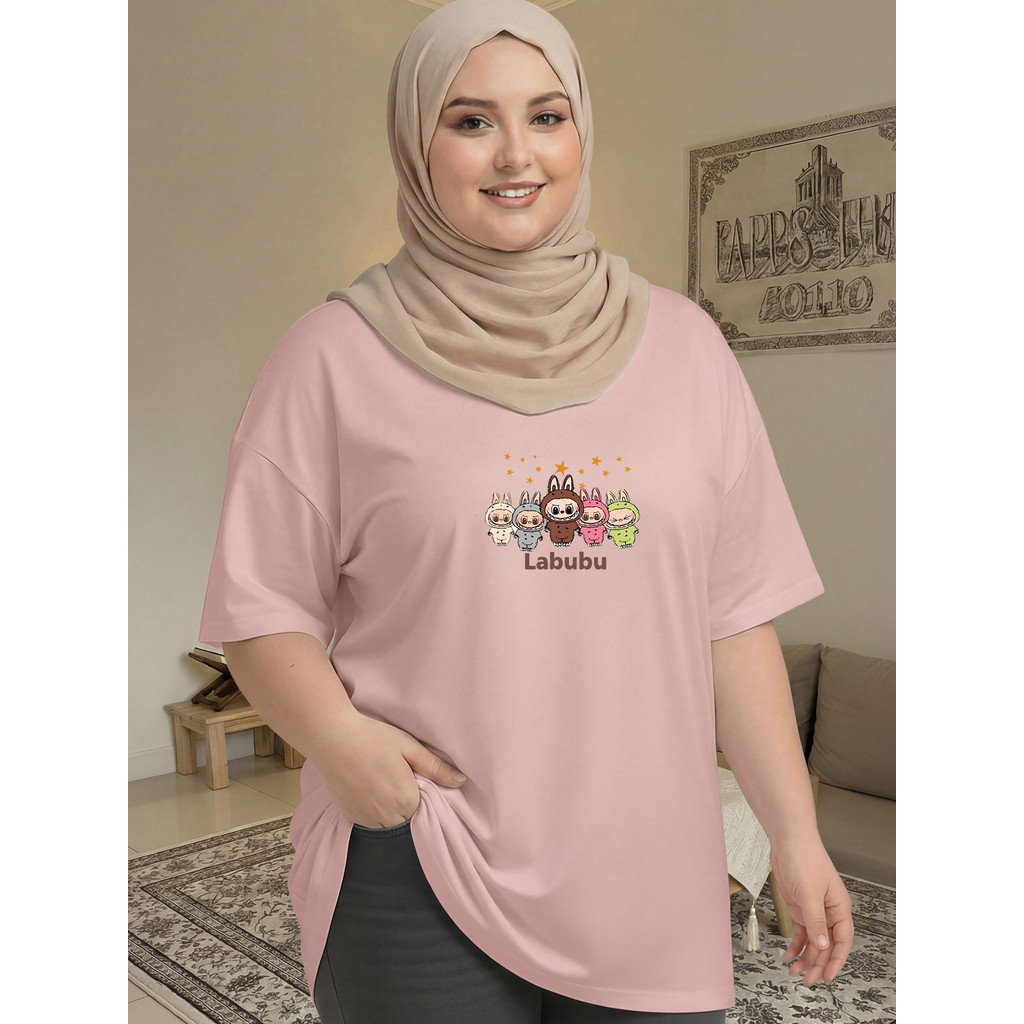 2Y568 [AIYOU] XL-5XL T เสื้อผู้หญิง PLUS ขนาด Tshirt ผู้หญิงเสื้อผ้าสบายๆ PLUS ขนาดคู่ T เสื้อเกาหลี