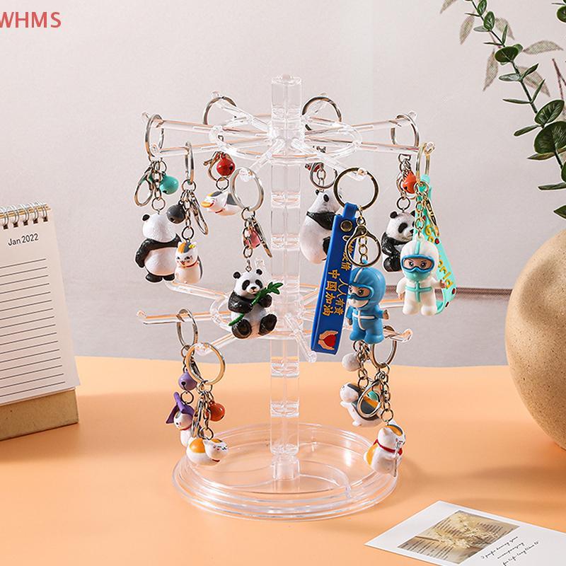 (wms) หมุนได้เครื่องประดับยืนแสดงอเนกประสงค์ผมแหวนชั้นวางสร้อยข้อมือผู้ถือทนทานสร้อยคอยืนแสดงสําหรับ