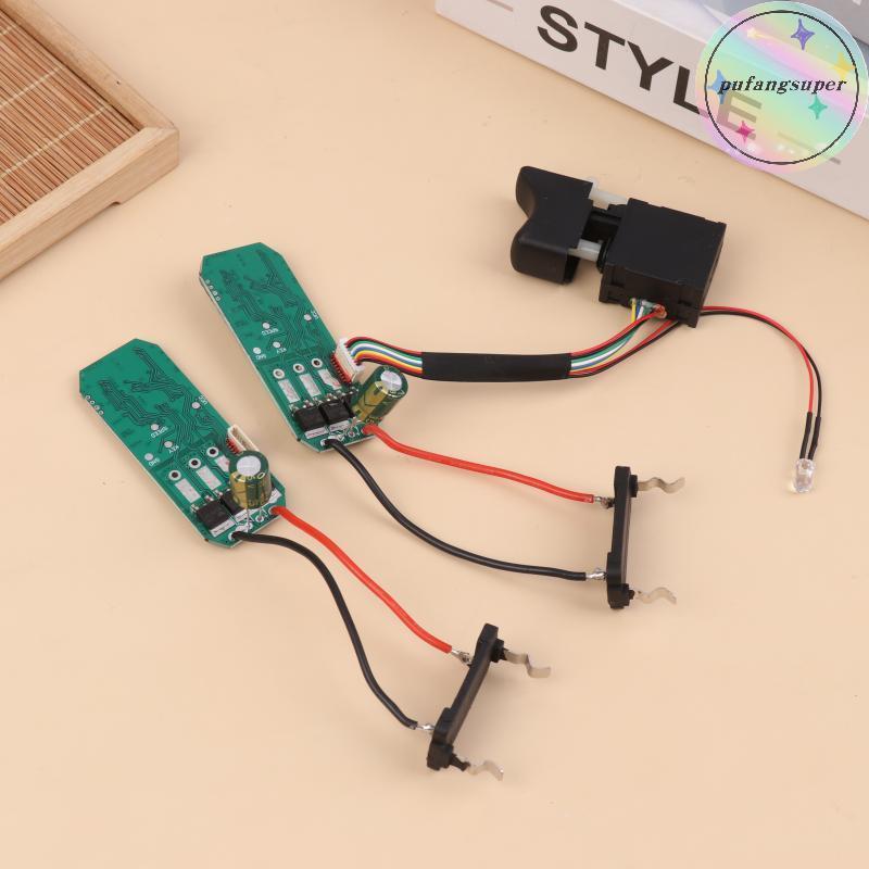 Pufangsuper 16.8V Lithium Drill Control Board + Assembly 18V Brushless Drill Circuit Board 07115 TH