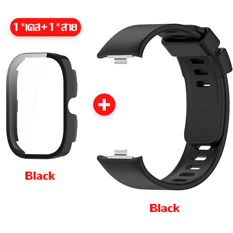 【สาย+เคส】สายนาฬิกาซิลิโคนสําหรับ Redmi Watch 6 5 4 สายคล้องคอสําหรับ Xiaomi Band 9 Pro 8 Pro พร้อม Case - รูปที่ 7