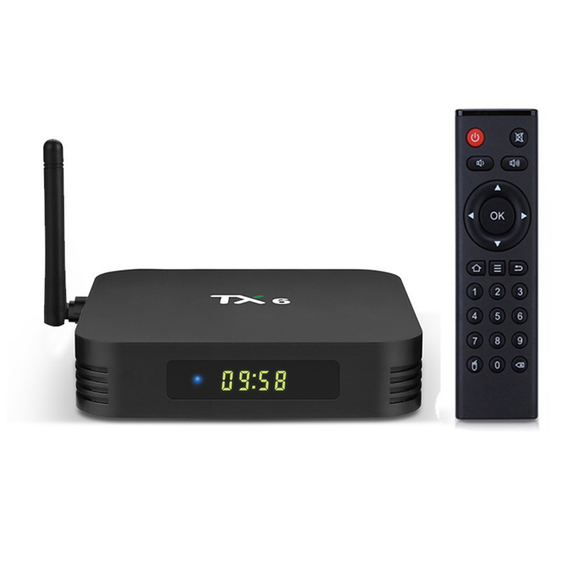 Tx6 ชุดกล่องด้านบน 4G/32GB Android9.0 Quanzhi H6 4K Bluetooth HD Network Player tvbox