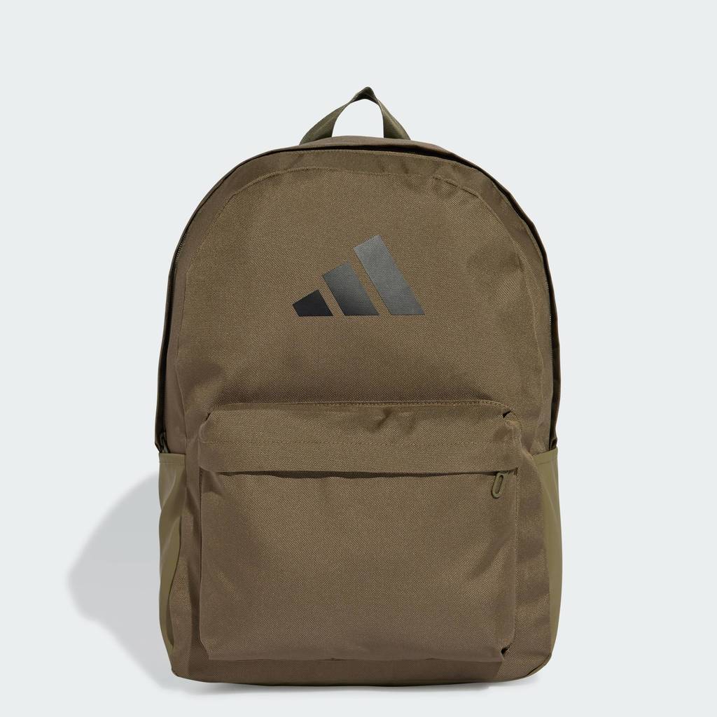 Adidas Lifestyle Classic 3 Bar Logo Backpack Unisex สีเขียว IS7051