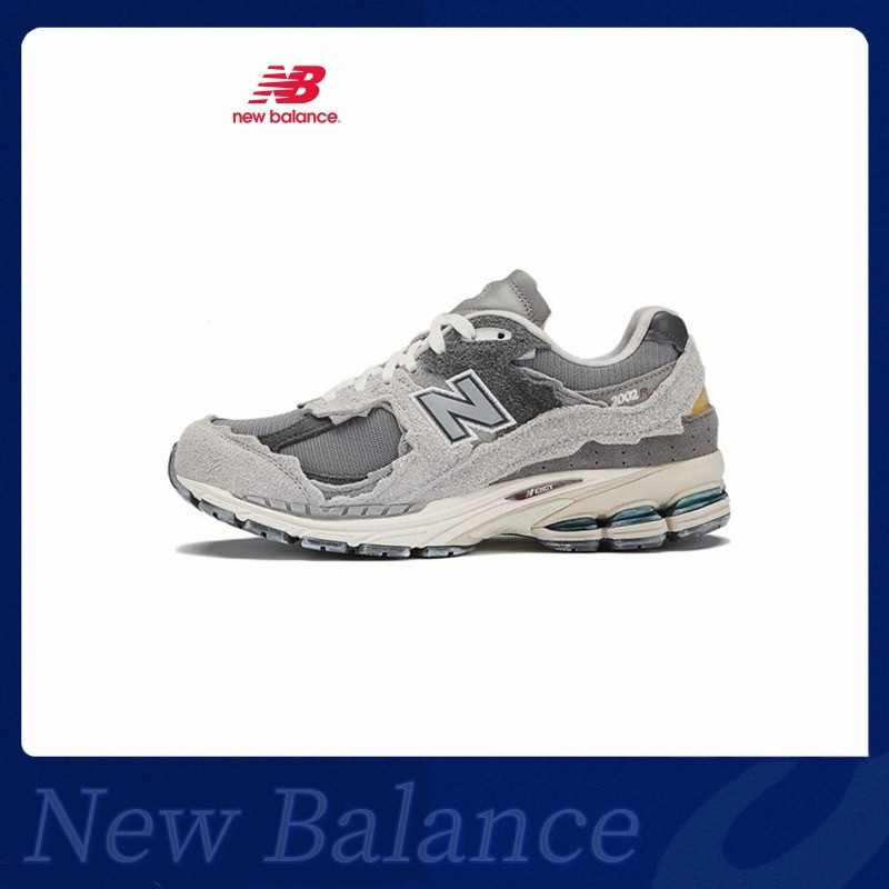 New Balance รองเท้าผ้าใบสําหรับผู้ชายและผู้หญิงรองเท้าวิ่งตัดต่ํา NB 2002R สีเทา M2002RDA