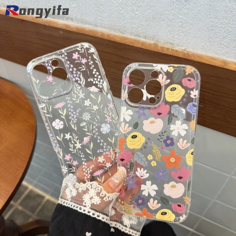 พิมพ์ดอกไม้สําหรับRealme Q5 Q3 Q2 Pro Q5i Q3i 5G Q2i Q P3X P3 Pro P1 Neo7x Elegantดอกไม้การ์ตูนเคสโท