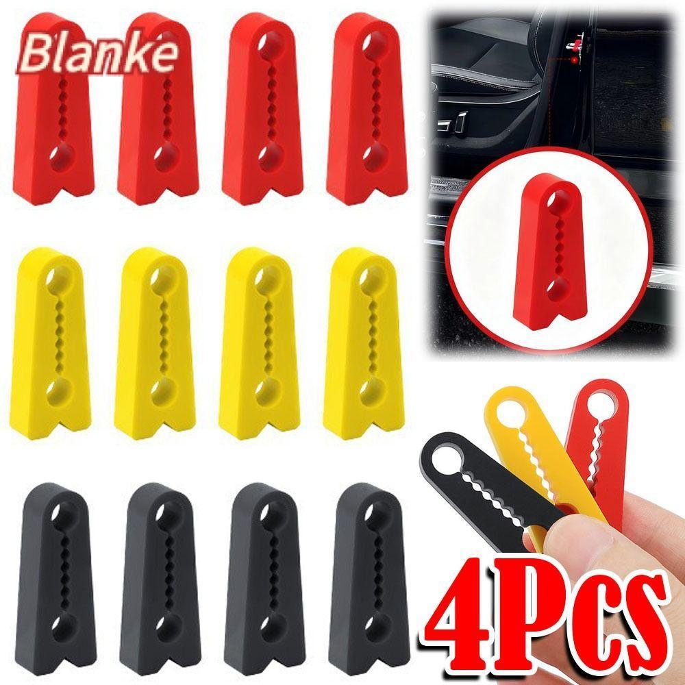 BLANKE 4 ชิ้นรถประตูล็อคเสียง Deadener บัฟเฟอร์, Soundproofing Seal รถประตูล็อค Protector, ซิลิโคนโช้คอัพ Sound Damper ประตูล็อคบัฟเฟอร์สําหรับเงียบขึ้นปิด
