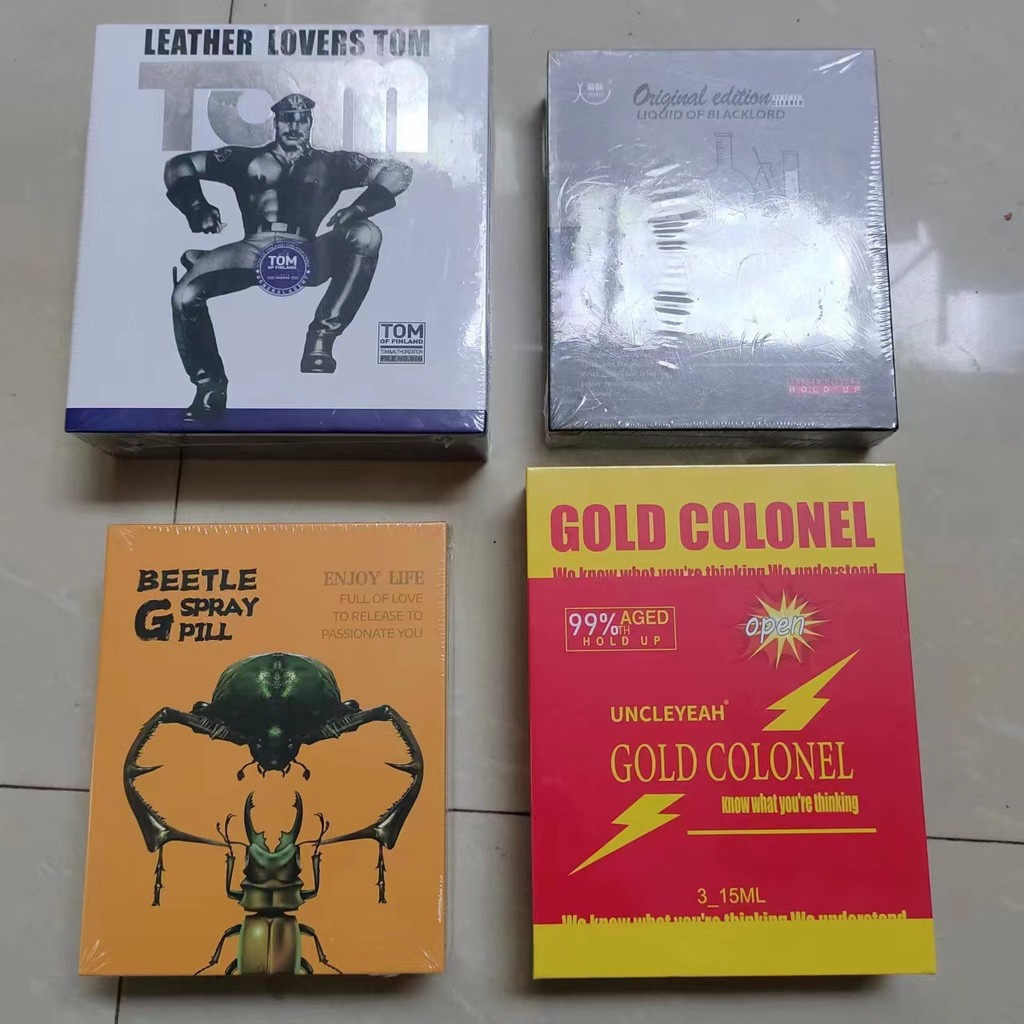 TOM Beetle Lord R Liquid Glass Bottle Beetle Chrysanthemum Pleasure Black Liquid Real Gold Glass Nig