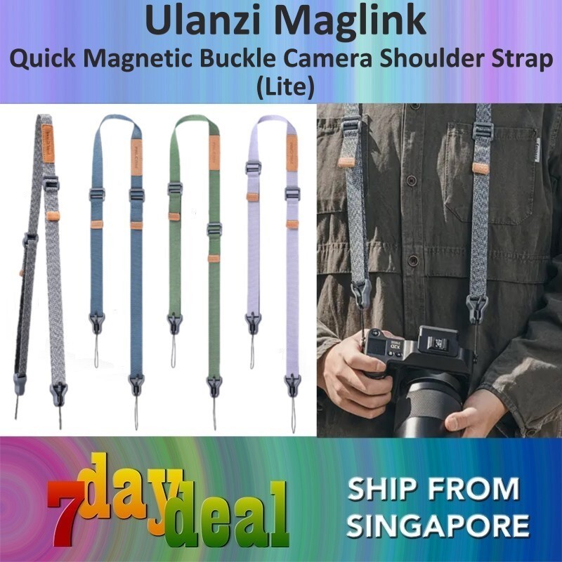 Falcam Maglink Quick Magnetic Buckle Camera Shoulder Strap Lite Grey / Blue / Green / Purple