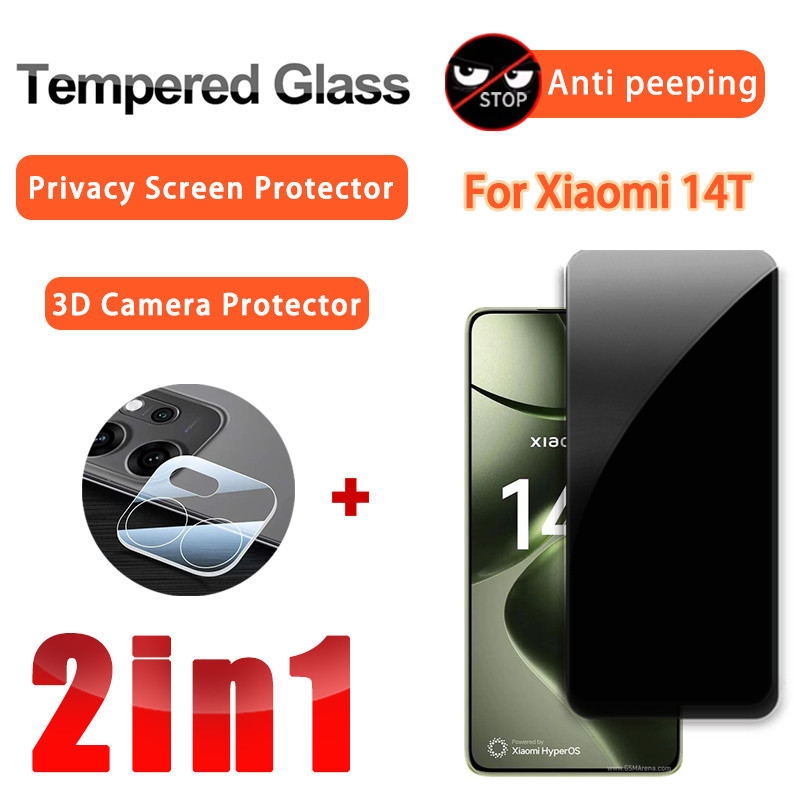 2 in 1 ฟิล์มกันรอย Xiaomi 14T กระจกนิรภัยฟิล์มสำหรับ Xiaomi 14T Pro 17 Pro Max 15T Pro 15 13 13T Pro