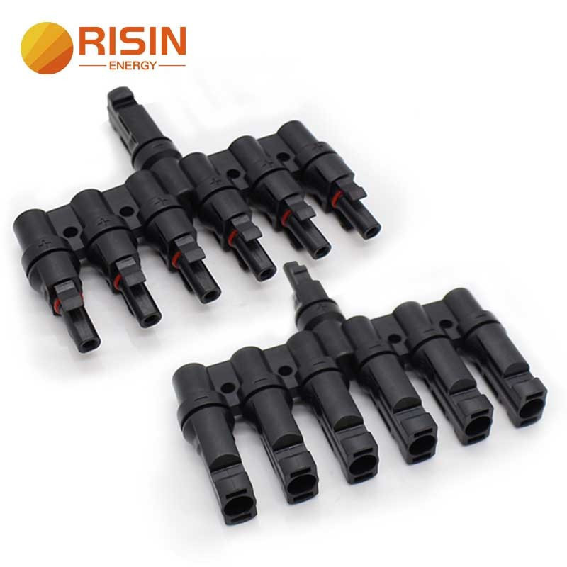 Risin 1000V 6to1 Multi Contact MC4 Solar PV Connector ในระบบเชื่อมต่อขนาน PV