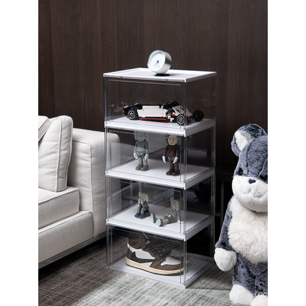 โปร่งใสโปร่งใสรองเท้ากระเป๋ากล่องเก็บรองเท้า Hand-Made ชั้นวางรองเท้ากล่อง OQ5MPET ตู้รองเท้าพลาสติก