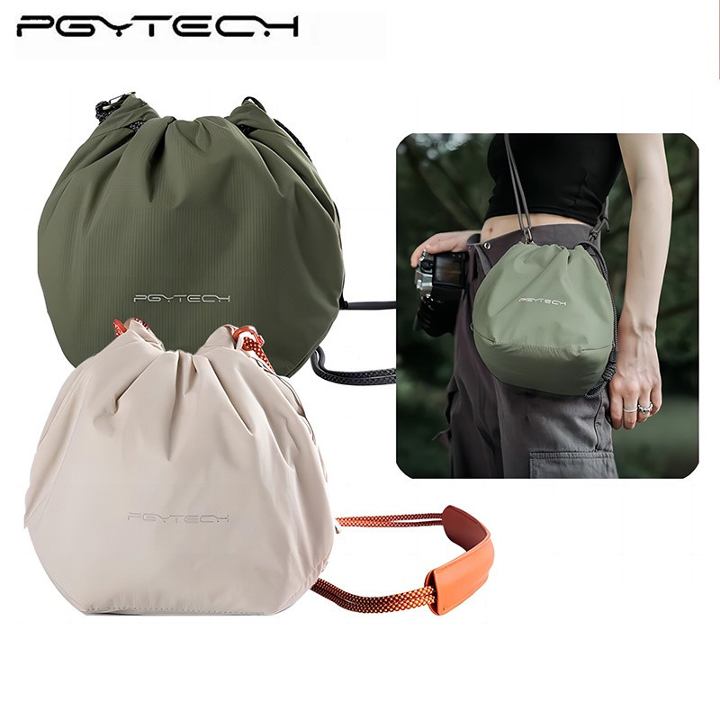 ⭐⭐PGYTECH OneGo Drawstring Bag กระเป๋ากล้อง Mirrorless SLR Storage Lens Shoulder Bag เคสกล้อง