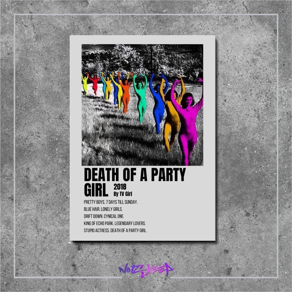 Death Of A Party Girl TV Girl Aesthetic Band หินช้า MDF 6 มม.เพลงอัลบั้ม