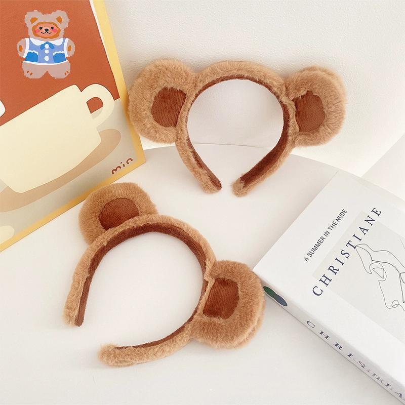【CRD】คอสเพลย์หมีน่ารักแถบคาดศีรษะปาร์ตี้เครื่องแต่งกาย Plush Hairband อุปกรณ์เสริมผม Props
