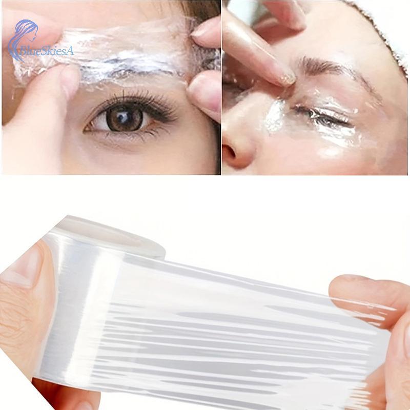 BL 1 ม้วน Microblading Tattoo พลาสติกใส Wrap สารกันบูดฟิล์มสําหรับแต่งหน้าถาวร Tattoo Eyebrow Tattoo