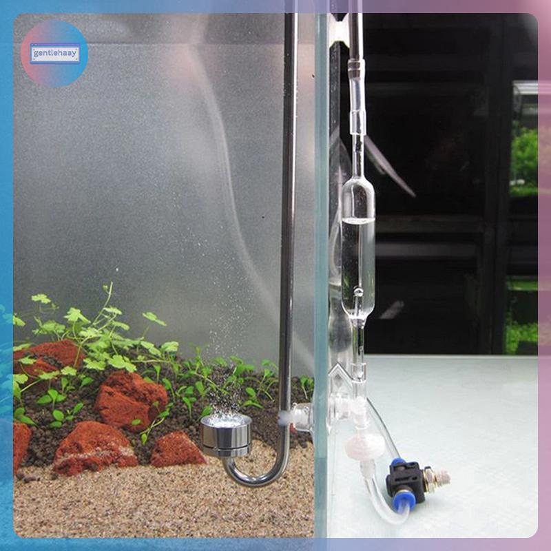 GG Aquarium CO2 Bubble Counter น้ําพืชถังปลา CO2 Regulator ระบบฉีดอุปกรณ์วัด CO2 Diffuser อุปกรณ์เสร
