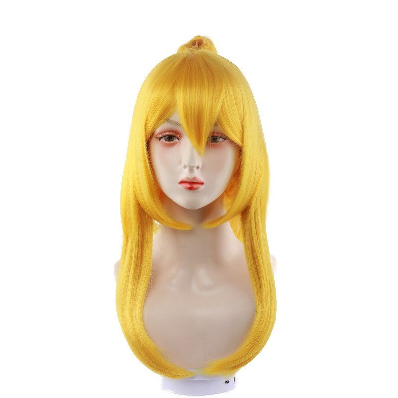 Beach E-commerce Cross-Border Golden Long cos Super Mary Princess Peach Wig B7IB
