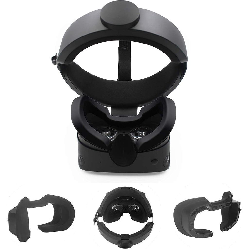 VR Face Pad for Oculus Rift S Silicone Eye Cover, Rift S VR Cover Sweatproof Waterproof Lightproof A