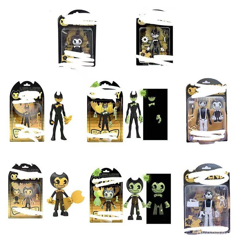 รูปปีศาจ Bendy Ink อินเทรนด์เล่นเคลื่อนย้ายได้ตุ๊กตาหุ่นยนต์ Bandi Bandi ตุ๊กตาหมึกน่ารัก Merchanted