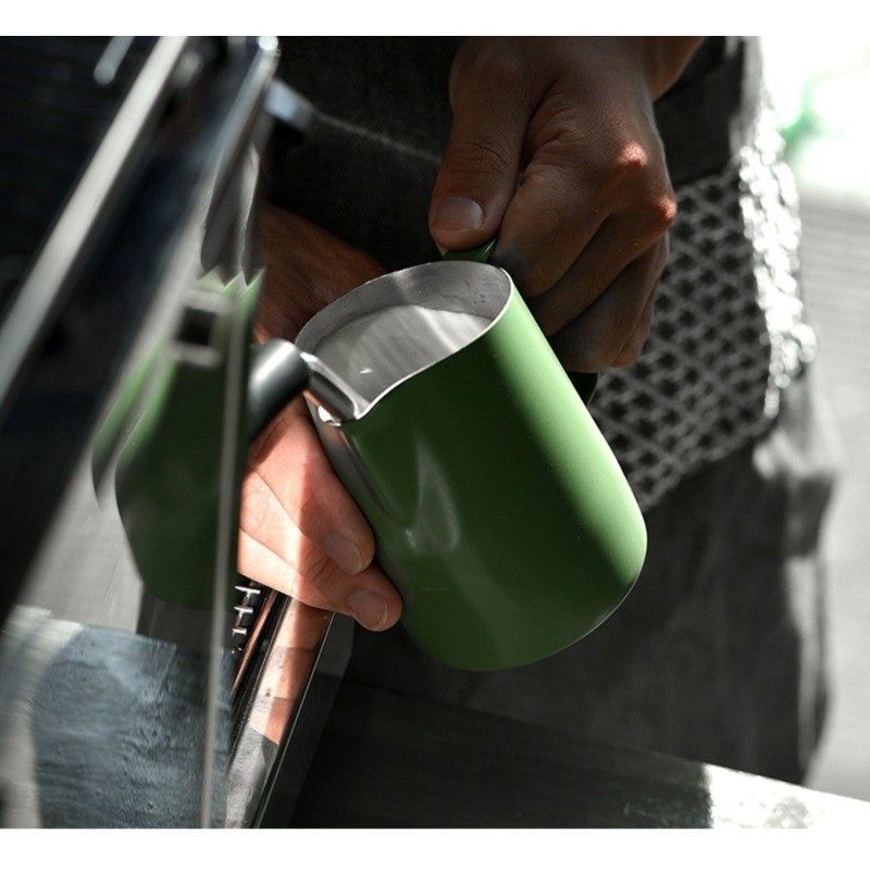 WPM 450ml Coffee Latte Art Pitcher - ถ้วยตีฟองนมสแตนเลสพร้อมตัวเลือก Dual Spout