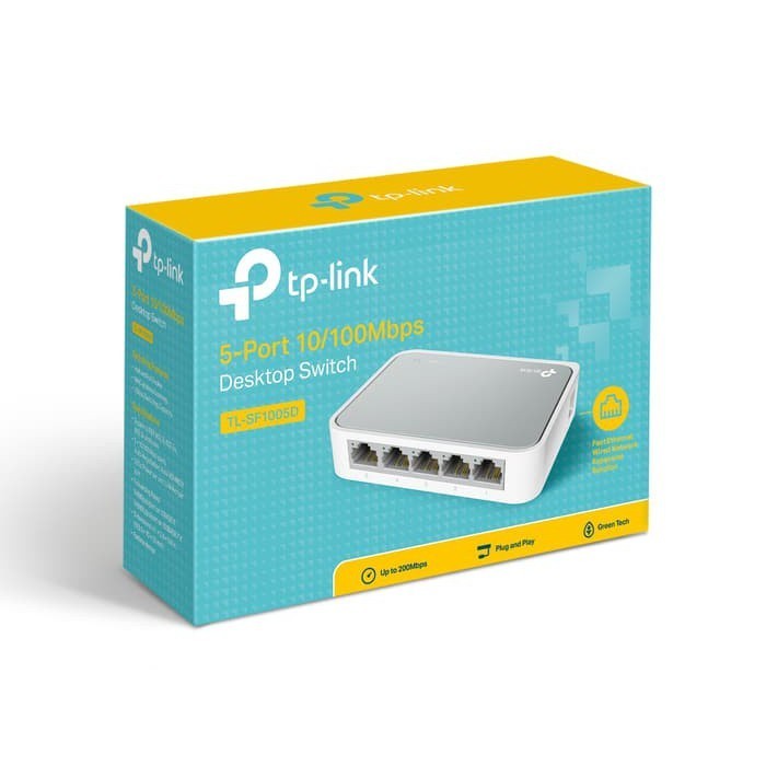 TPLink TL-SF1005D Switch 5 พอร์ต 10/100Mbps Desktop TP-Link TL S1005D N4