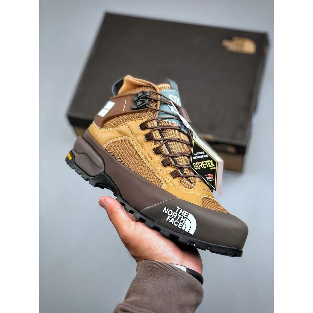 The North Face รองเท้าผ้าใบเดินป่าสำหรับผู้ชาย ออกแบบมาเพื่อกันน้ําและกันลื่น