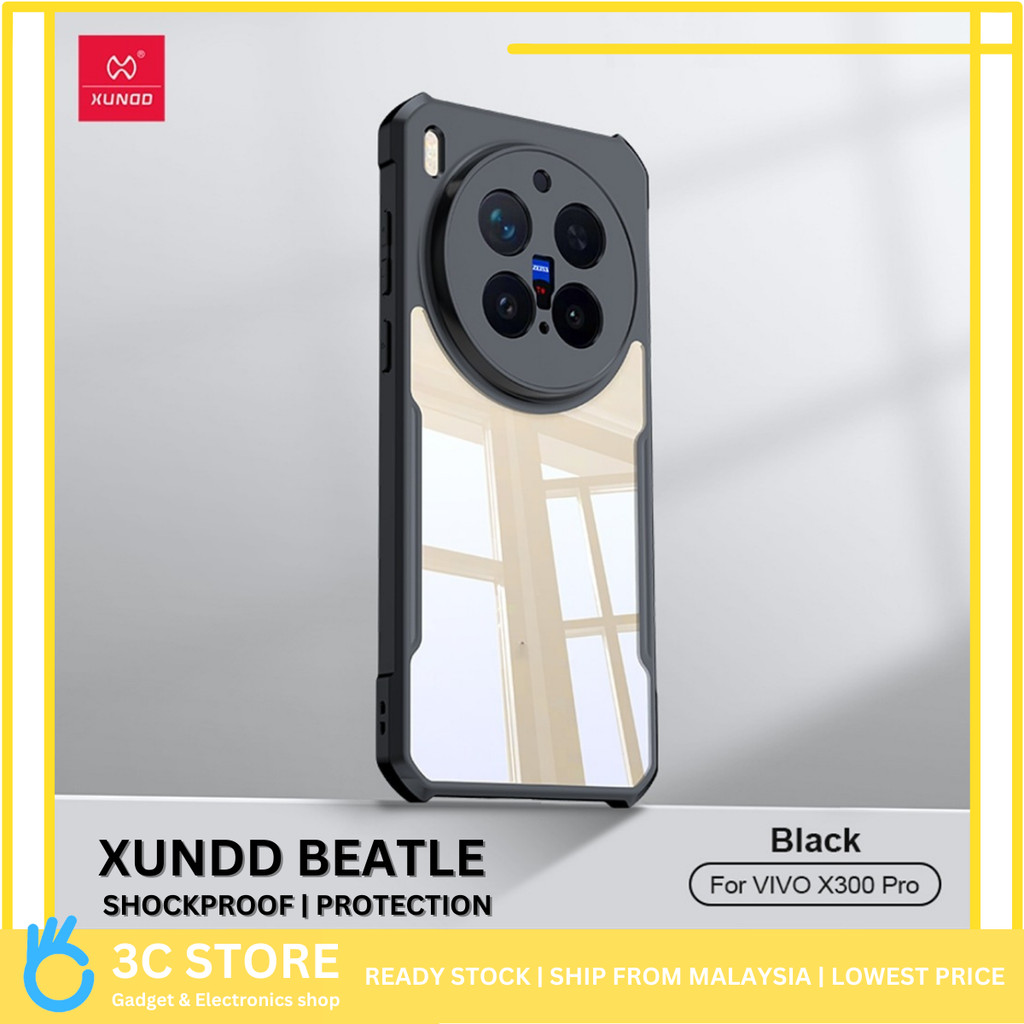 XUNDD เคสกันกระแทกสําหรับ Vivo X300/X300 Pro(ใหม่)/X200 Pro/X200/X200 FE พร้อมสีเหลือง