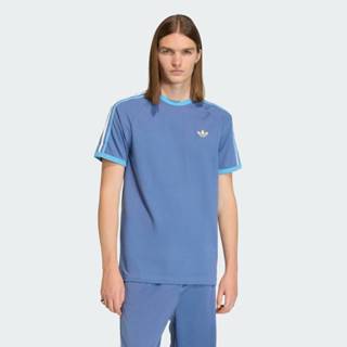 adidas ไลฟ์สไตล์ เสื้อยืด 3-STRIPES ผู้ชาย สีน้ำเงิน KC8638