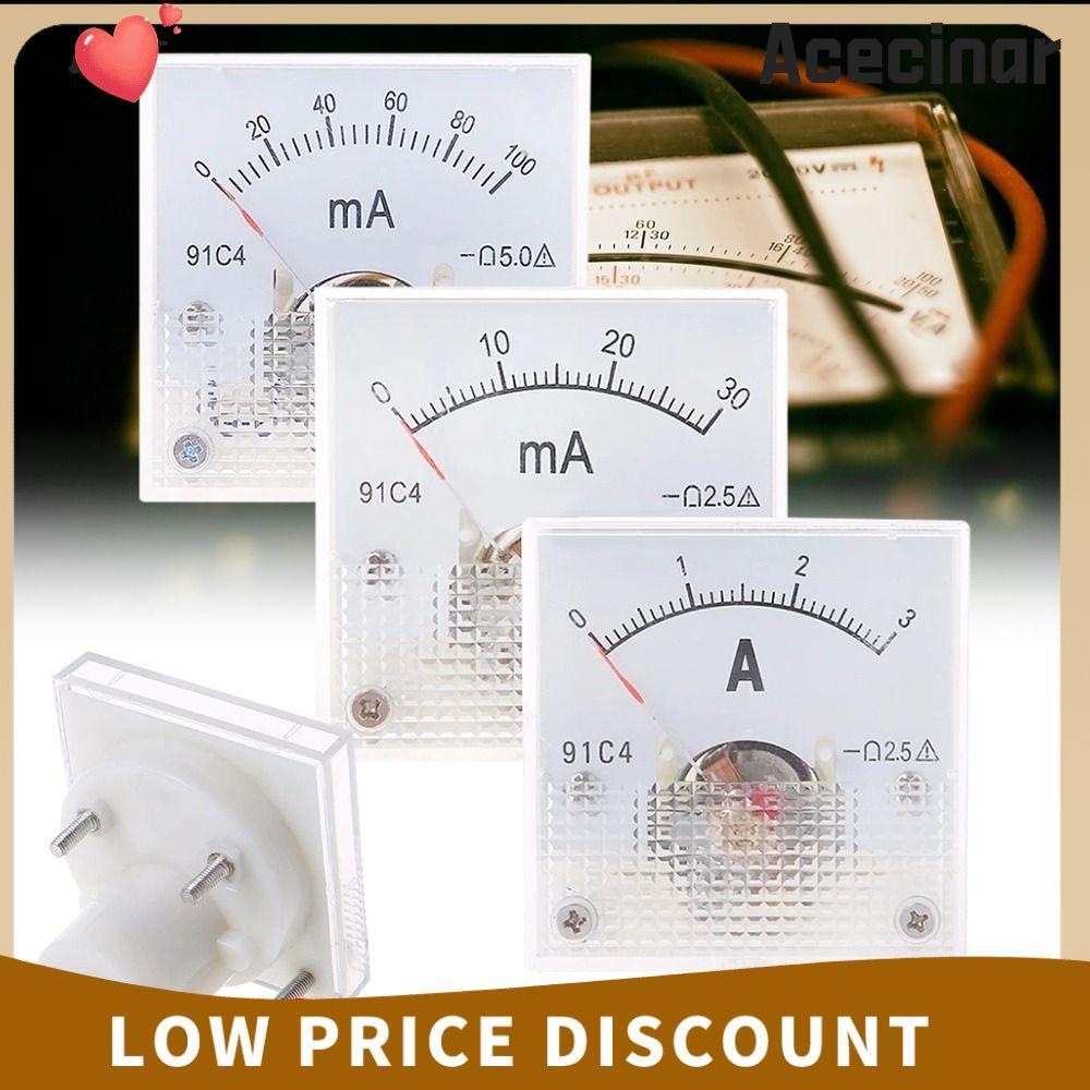 ACECINAR DC Amp Meters ความแม่นยําสูง 91C4 Class 2.5 แอมป์มิเตอร์ความแม่นยํา