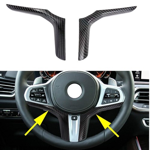 Steering Wheel Trim Molding Carbon Fiber Accessories For BMW M Sport X3 X5 X6 X7