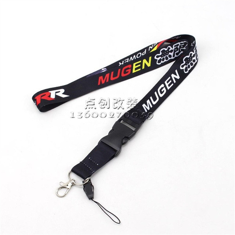 Mugen Car Modified Style Lanyard Accessories Universal Long Key Lanyard Accessories Fit GK5 Civic Un