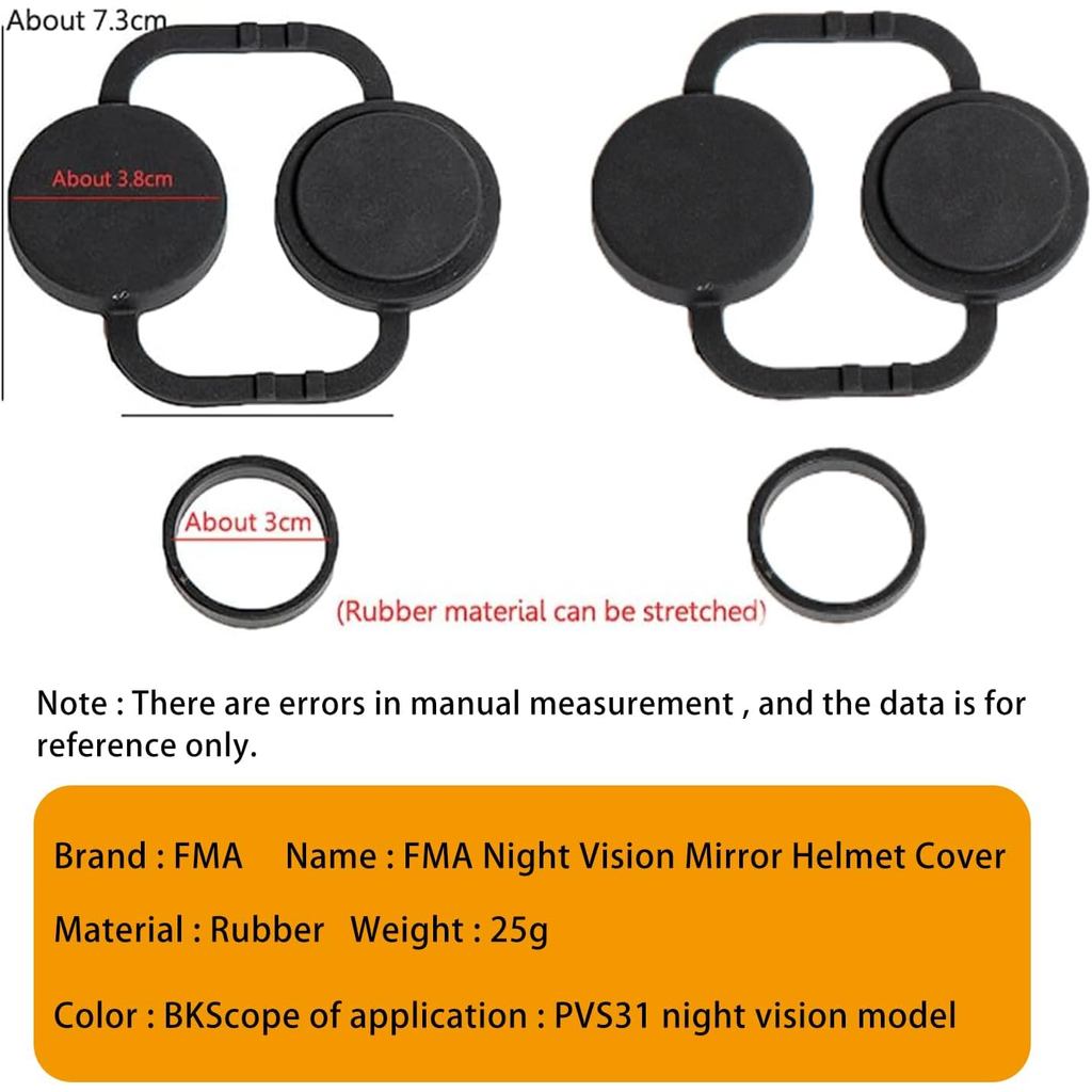 Tactical Rubber Lens Cover for AN/PVS31 Dummy Night Vision Goggle Model Lens PVS31 NVG Lens Protecti