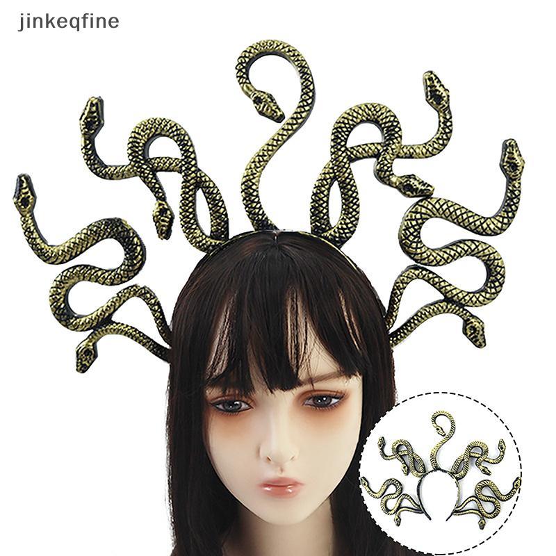 ของประดับศีรษะ Halloween Medusa ออกแบบเป็นผมงูกัปตันวงรูปแบบหัว เหมาะสำหรับงานpartyหรือcosplay