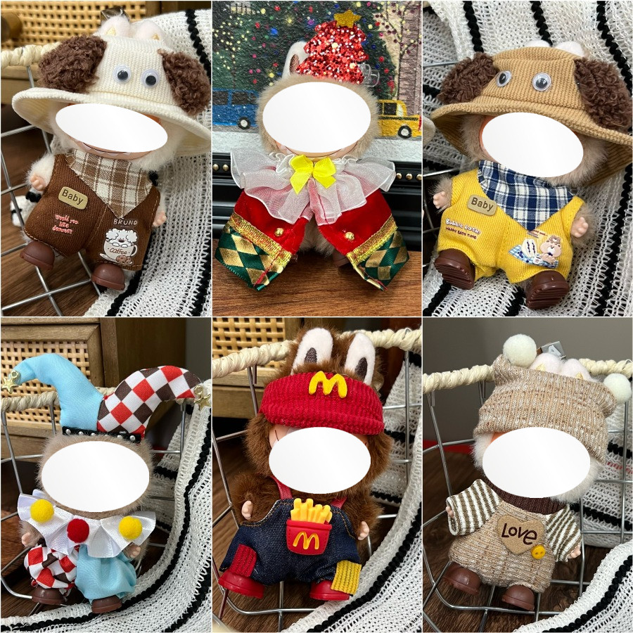 เสื้อผ้าตุ๊กตาเหมาะสําหรับรุ่นมินิรุ่นที่ 4 Labubu 4.0 เสื้อผ้าแต่งตัว DIY ของเล่นอุปกรณ์เสริม