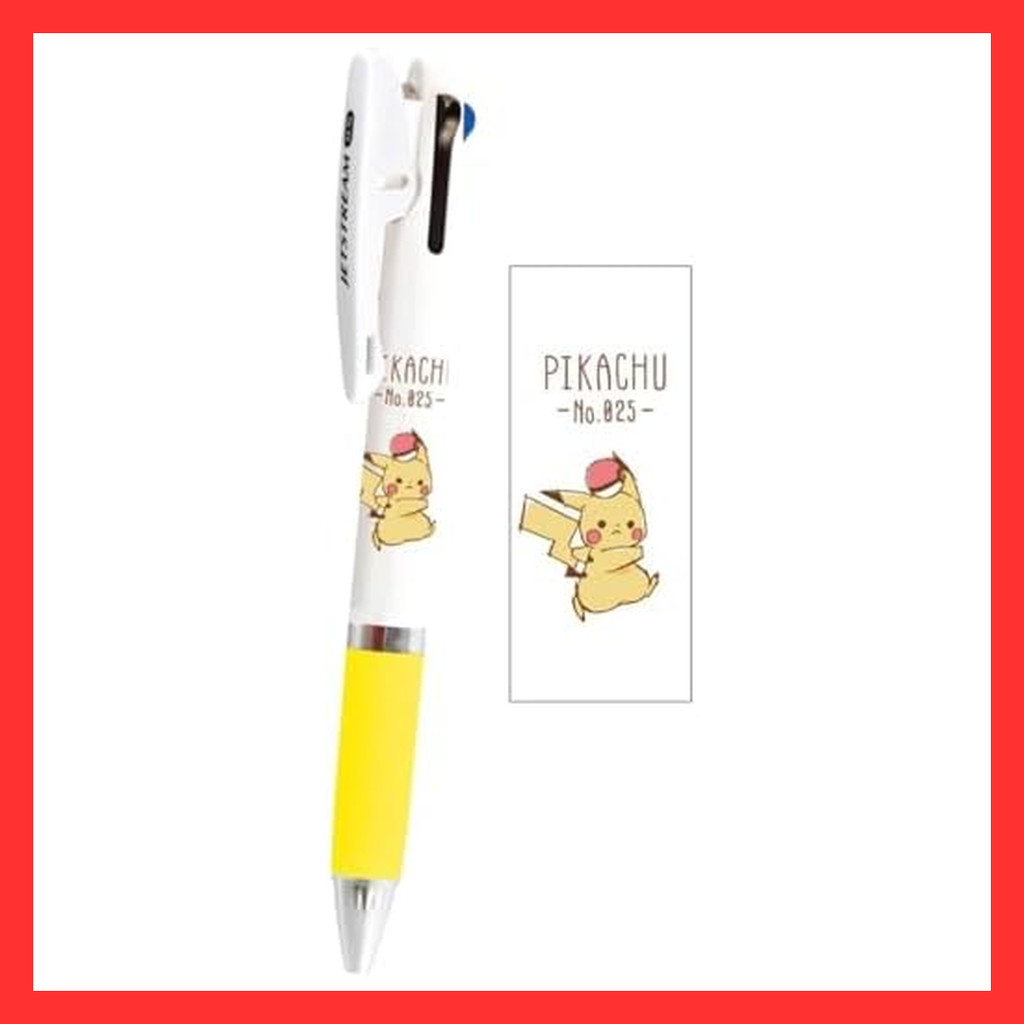 Kamiojapan Pokemon Pikachu Jet Stream 3 Color Ballpoint Pen 0.5 WALK 302832