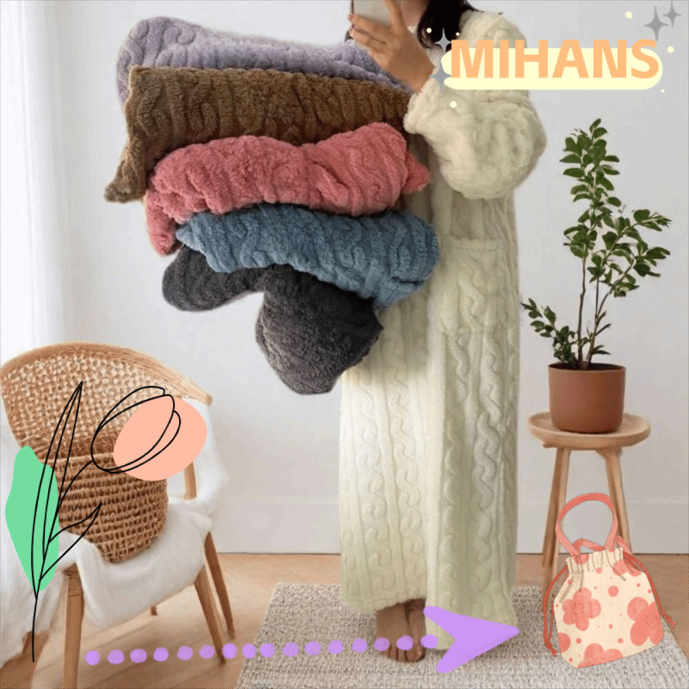 คืนแก้ว Coral Velvet ผ้านิ่มหนา สไตล์โรบ สำหรับฤดูหนาว