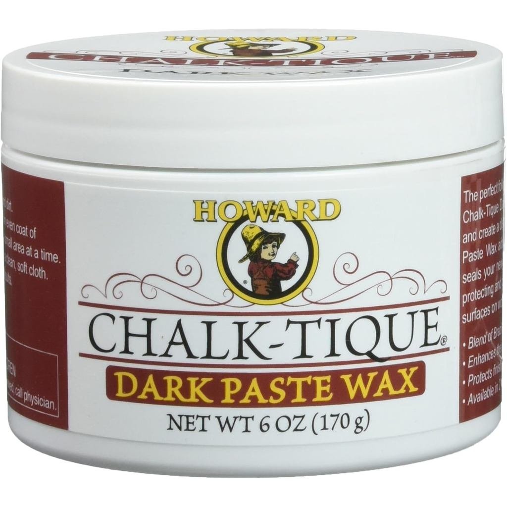 Howard Products Chalk-Tique Dark Paste Wax – Dark Wax Polish – Distress and Enhance Home โครงการสีชอ
