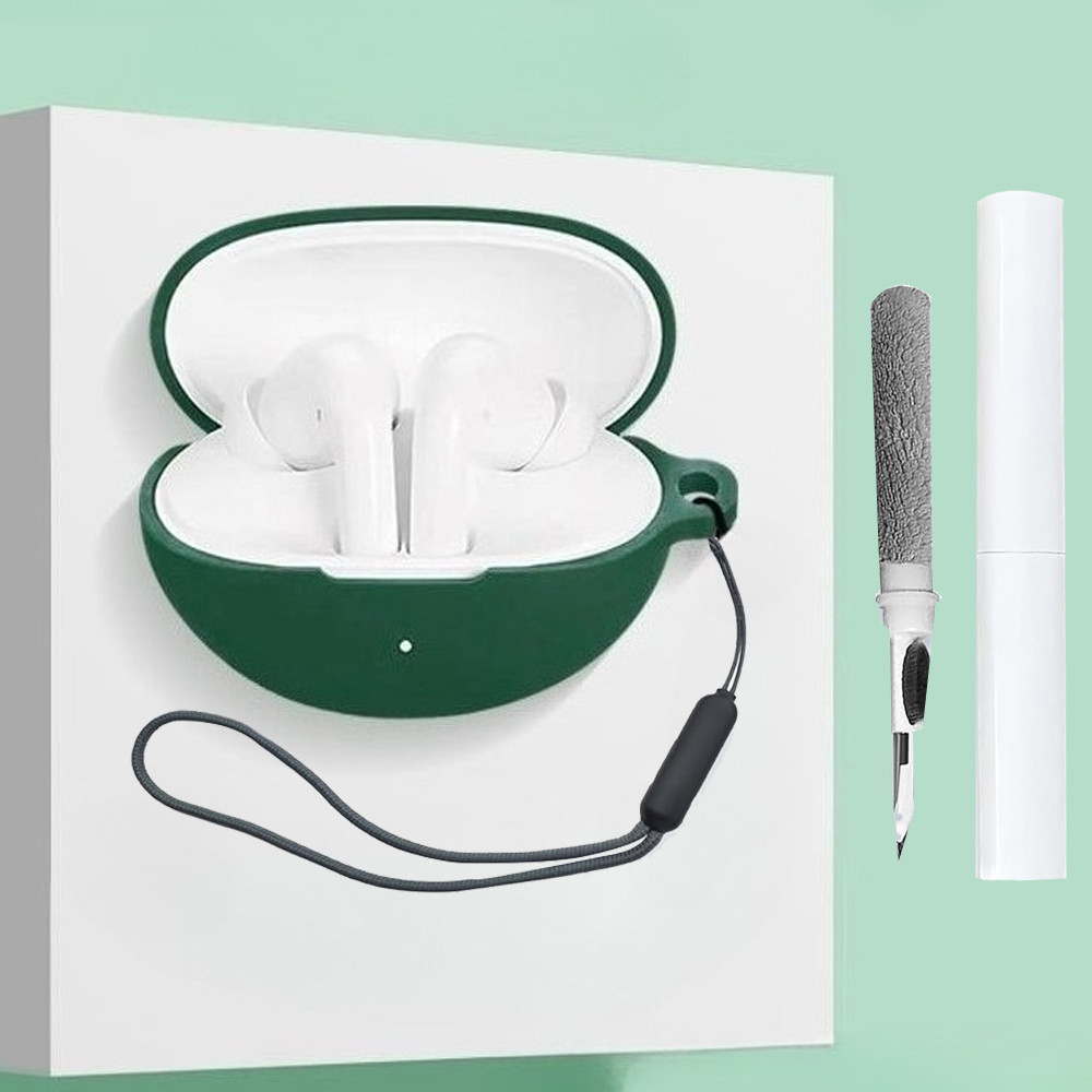 สําหรับ HONOR Earbuds 4/ Earbuds 4i Case Cover, เคสซิลิโคนป้องกัน + ชุดทําความสะอาดสําหรับหูฟัง HONO