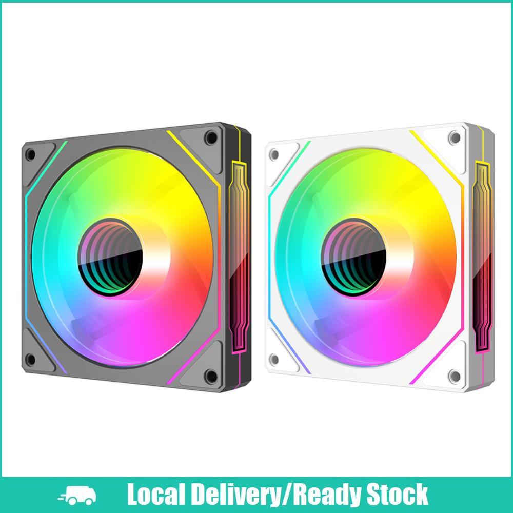 [จัดส่งในพื้นที่] 12 ซม. ARGB 5V 3Pin 4 Pin PWM พัดลมระบายความร้อนคอมพิวเตอร์เงียบ Ventilador