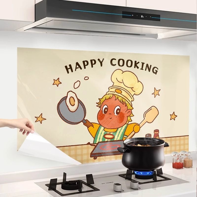 Star Kitchen Fume Sticker เตาสติกเกอร์กันน้ํามันผนังทนอุณหภูมิสูง